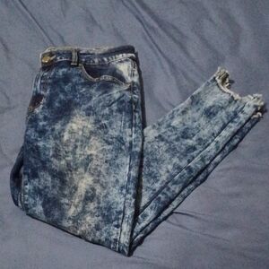 VIP Women's Acid Wash Skinny Jeans